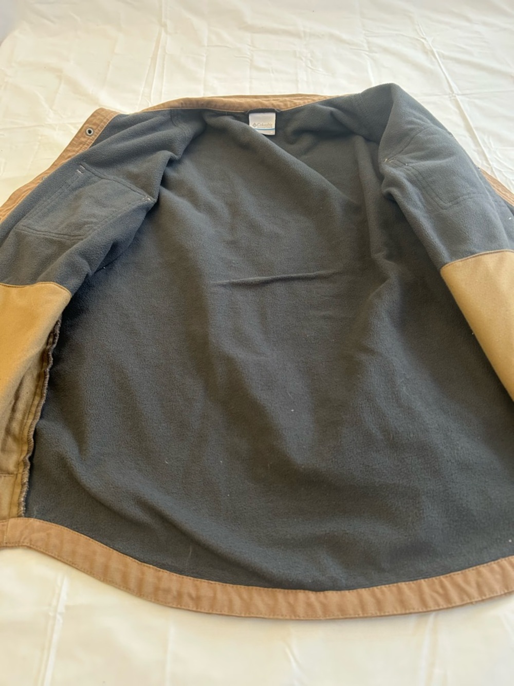 Pre-Owned Columbia Fleece-lined Canvas Shirt Jacket - Picture 6 of 12